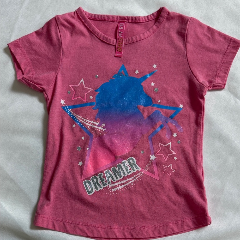 Dreamers Kids Pink and Blue Star Tee